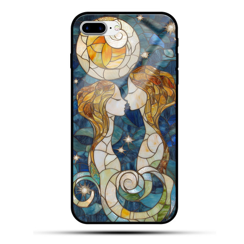 Gemini Mosaic Stained Glass Playful Twins Zodiac Decor.jpg