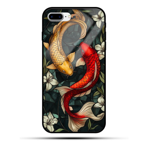 Pisces Mosaic Stained Glass Dreamy Fish Astrology Artwork.jpg