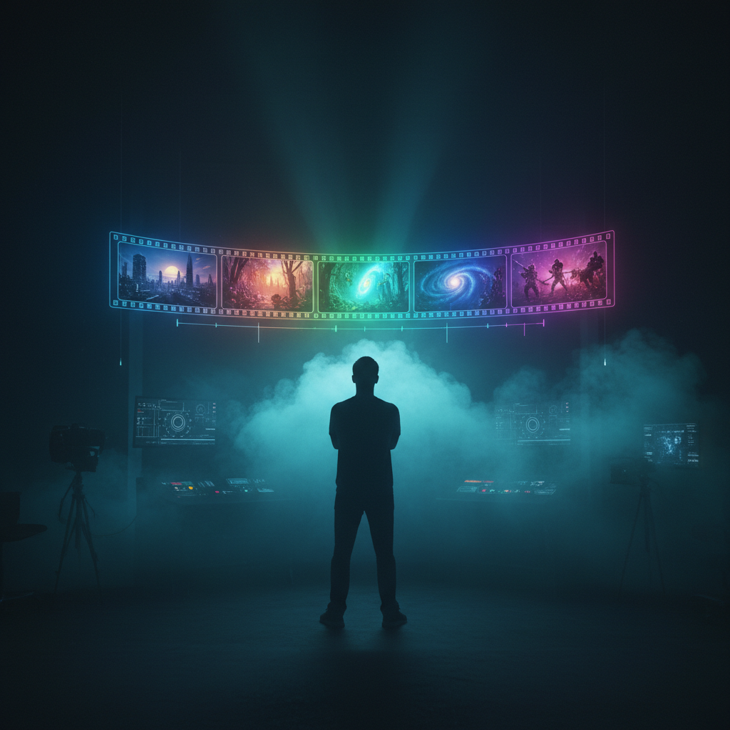 AI video editing timeline