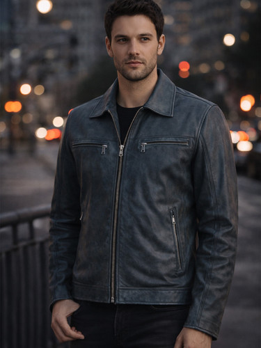 Return to Silent Hill Jeremy Irvine Black Leather Jacket 7.1