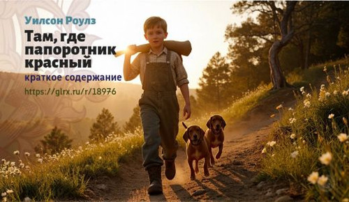 Читать краткий пересказ книги Уилсона Роулза «Там, где папоротник красный». Там, где папоротник крас.jpg