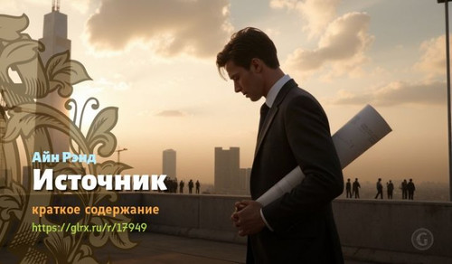 Читать краткий пересказ книги Айн Рэнд «Источник». Источник, Рэнд, краткое содержание Айн Рэнд.jpg