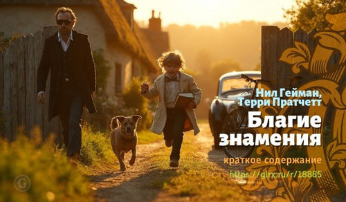 Читать краткий пересказ книги Нила Геймана «Благие знамения». Благие знамения, Гейман, Пратчетт, кра.jpg