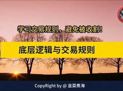 韭菜煮海丨《交易底层逻辑与交易规则》，股市进阶必修课