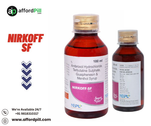 Nirkoff SF Syrup is designed to provide gentle yet effective relief from dry cough and throat irritation. Its balanced formulation works by soothing the throat lining and reducing the urge to cough, making it suitable for those who need reliable care without harsh effects. Whether your cough is caused by seasonal changes, allergies, or environmental factors, Nirkoff SF Syrup offers a comfortable and effective solution.

What makes Nirkoff SF Syrup stand out is its ability to deliver powerful results while remaining easy on the throat. It helps calm irritation, improve throat comfort, and support better breathing, allowing you to continue your daily activities without discomfort. This makes it an ideal choice for individuals looking for dependable cough care.

You can conveniently purchase Nirkoff SF Syrup from AffordPill, a trusted platform known for providing genuine healthcare products at affordable prices. With quick delivery and secure packaging, AffordPill ensures a hassle-free buying experience. Choosing AffordPill means you get quality, convenience, and value all in one place.


Order Now:-https://www.affordpill.com/products/nirkoff-sf
E-mail :-info@affordpill.com
Address :-  D-67, Sector-6, Noida, Uttar Pradesh - 201301
Content No:- +91 9818310317