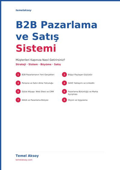 B2B Pazarlama ve Satış Sistemi