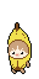 香蕉貓走路.gif