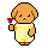 小狗獻花.gif