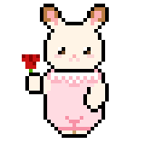 小兔獻花.gif