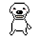 白狗齜牙笑.gif