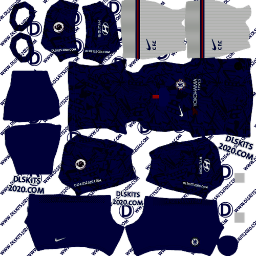 Chelsea Kits 2019 2020 Home For Dream League Soccer 2020.png