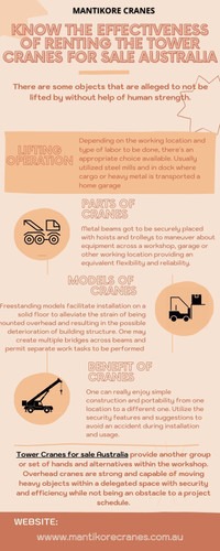 Know the effectiveness of renting the tower cranes for sale Australia.jpg