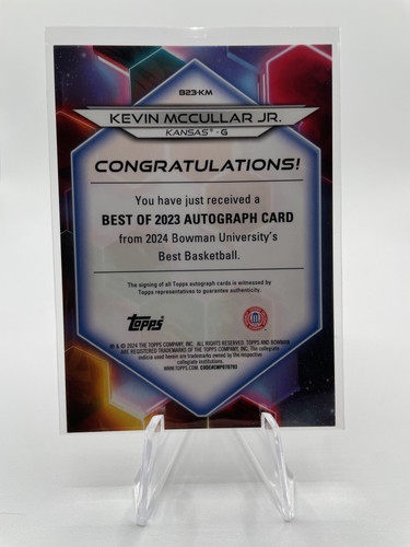 2023 24 Bowman U Best Kevin McCullar Gold Refractor Auto 50 + Gold 50 Set (x4) (3).1
