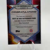 2023 24 Bowman U Best Kevin McCullar Gold Refractor Auto 50 + Gold 50 Set (x4) (3)