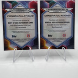 2023 24 Bowman U Best Kevin McCullar Refractor Auto 125 (x2) Green 99 Pink100 (3)