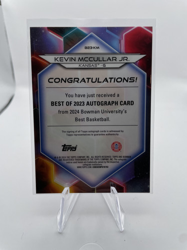 2023 24 Bowman U Best Kevin McCullar Gold Refractor Auto 50 + Gold 50 Set (x4) (7)