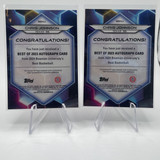2023 24 Bowman U Best Chris Johnson Refractor Auto 125 (3) Yellow 75 Blue 150 (3)