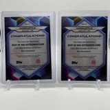 2023 24 Bowman U Best Miro Little Gold Refractor Auto 50 + Teal 15 Orange 25 (3)