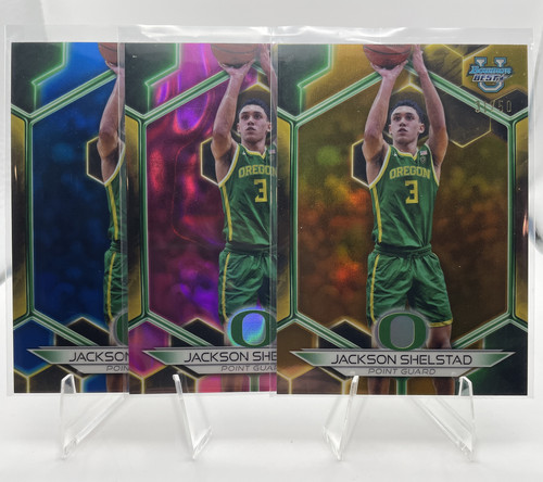 2023 24 Bowman U Best Jackson Shelstad Gold Refractor 50 Pink 100 Blue 150 (1).1