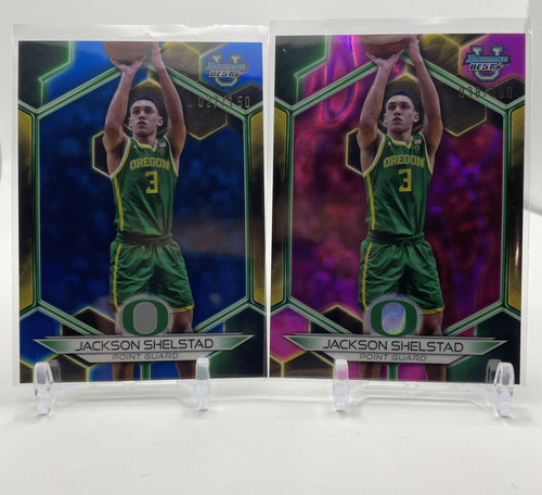 2023 24 Bowman U Best Jackson Shelstad Gold Refractor 50 Pink 100 150 Set (4) (4).1
