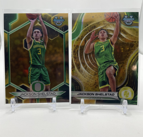 2023 24 Bowman U Best Jackson Shelstad Gold Refractor 50 Pink 100 150 Set (4) (2).1