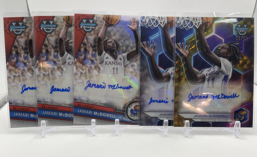 2023 24 Bowman U Best Jamari McDowell Gold Auto 50 + Chrome Auto 250 Set (x5) (1).1