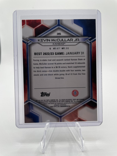 2023 24 Bowman U Best Kevin McCullar Refractor Auto 125 (x2) Green 99 Pink100 (7)