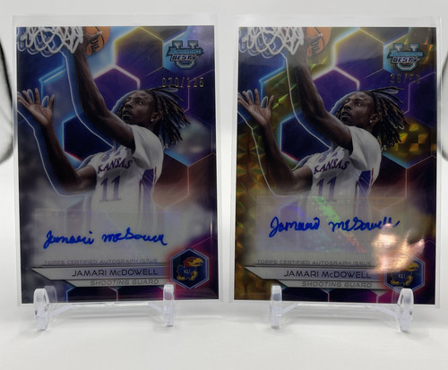 2023 24 Bowman U Best Jamari McDowell Gold Auto 50 + Chrome Auto 250 Set (x5) (2).1