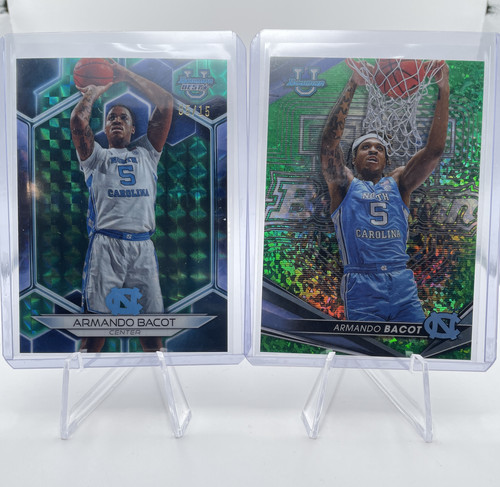2023 24 Bowman University Best Armando Bacot Teal Refractor 15 + Green 99 (1).1