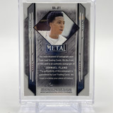 2021 22 Leaf Metal Johnuel Fland Silver Mojo Parallel Rookie Auto (4)