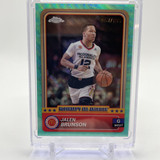 2024 25 Topps McDonald's Chrome Jalen Brunson Aqua Refractor 199 #99 (1)