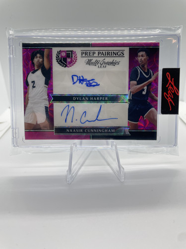 2022 23 Leaf Multigraphics Dylan Harper Naasir Cunningham Pink Dual Auto 15 (1)