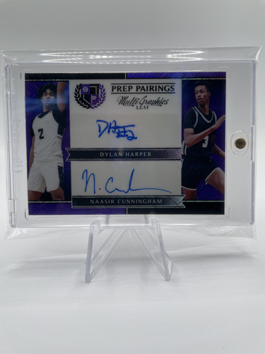 2022 23 Leaf Multigraphics Dylan Harper Naasir Cunningham Purple Dual Auto 25 (1)