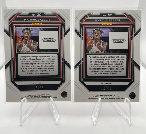 2023 24 Panini Prizm Draft Marcus Sasser Choice Red 88 + Variation 88 Set (x4) (7).1