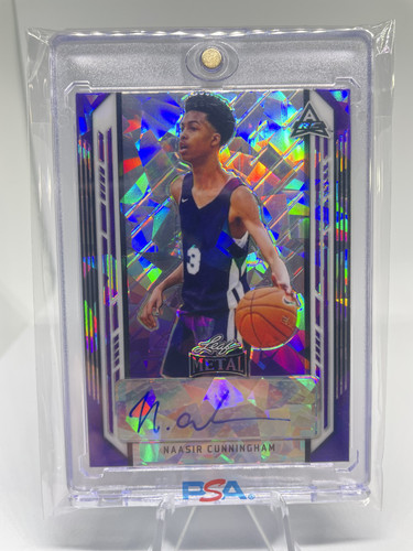 2021 22 Leaf Metal Naasir Cunningham Purple Crystal Rookie Auto 20 (1).1