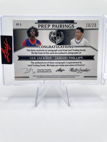 2022 23 Leaf Multigraphics Ian Jackson Jamari Phillips Purple Dual Auto 20 (2).1
