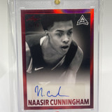 2021 22 Leaf Memories Naasir Cunningham 1960 Red Foil Rookie Auto 25 (1)
