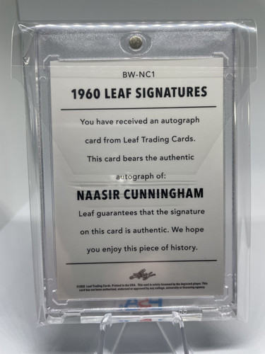 2021 22 Leaf Memories Naasir Cunningham 1960 Signatures Bronze Rookie Auto (2).1