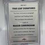 2021 22 Leaf Memories Naasir Cunningham 1960 Signatures Bronze Rookie Auto (2)