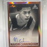 2021 22 Leaf Memories Naasir Cunningham 1960 Signatures Bronze Rookie Auto (1)