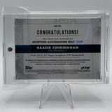 2022 23 Topps OTE Inception Naasir Cunningham Rookie Patch Auto 149 (2)