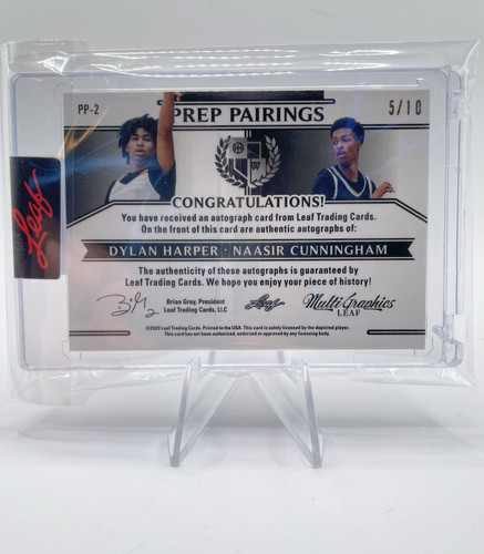 2022 23 Leaf Multigraphics Dylan Harper Naasir Cunningham Blue Diamond Auto 10 (2).1