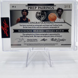 2022 23 Leaf Multigraphics Mackenzie Mgbako Omaha Biliew Dual Pink Auto 15 (2)