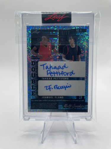 2022 23 Leaf Multigraphics Dylan Harper Pettiford Fland Blue Diamond Auto 10 (2)
