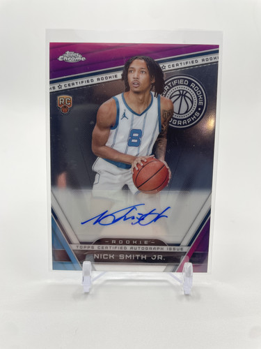 2023 24 Topps Chrome Nick Smith Jr. Rookie Certified Auto (1)