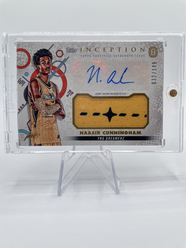 2022 23 Topps OTE Inception Naasir Cunningham Rookie Patch Auto 149 (3).1