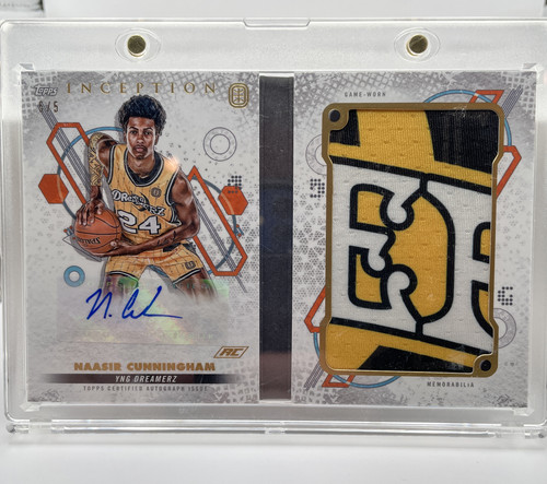 2022 23 Topps OTE Inception Naasir Cunningham Team Name Relic Booklet Auto 55 (1).1