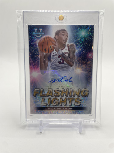 2022 23 Bowman U Best Nick Smith Jr. Flashing Lights Speckle Refractor Auto 25 (1)