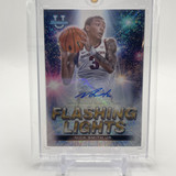 2022 23 Bowman U Best Nick Smith Jr. Flashing Lights Speckle Refractor Auto 25 (1)