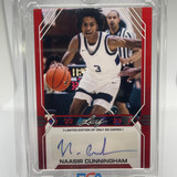 2022 23 Leaf Draft Naasir Cunningham Red Foil Rookie Auto 50 (1)